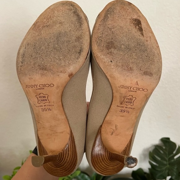 Jimmy Choo flax colored pumps - Picture 8 of 10